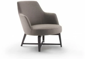 Flexform Кресло со съемным чехлом из ткани с подлокотниками Hera