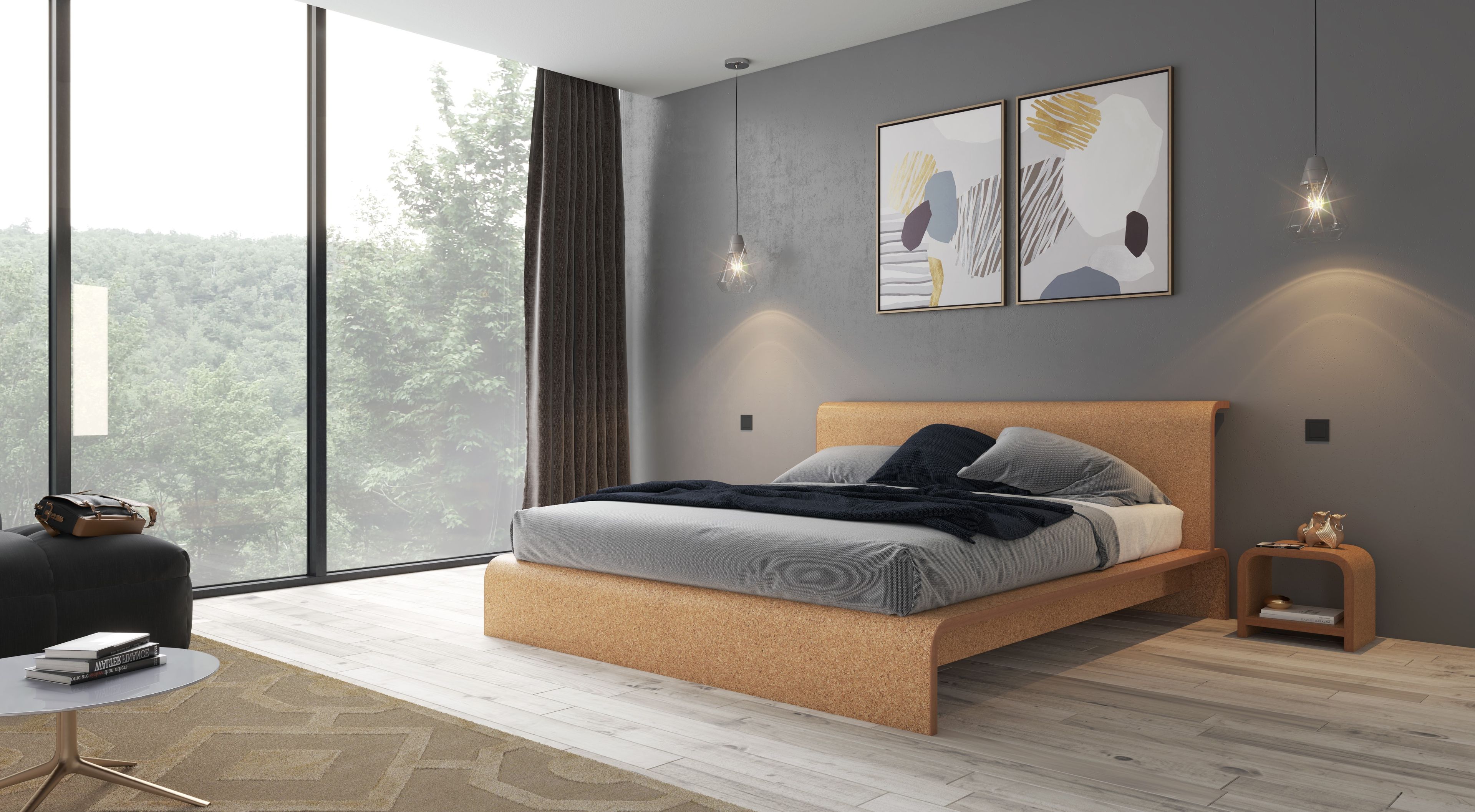 Тумбочка из пробки OTQ Bisu ARCH-00027383 - Вид №6