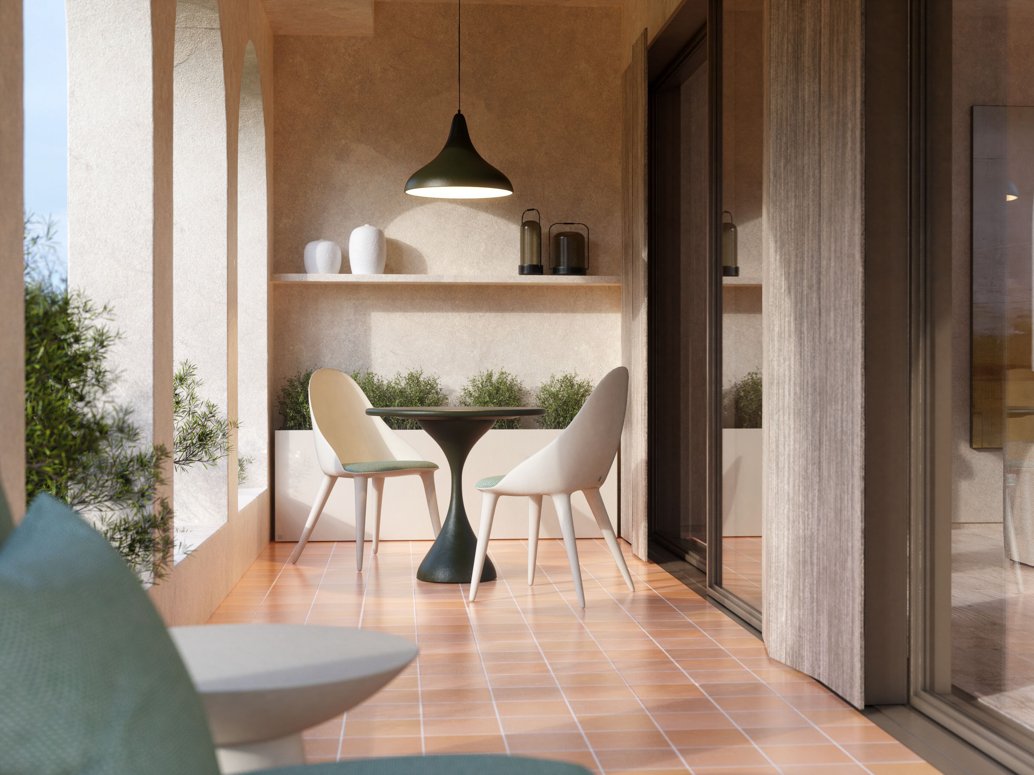 Садовый стул со встроенной подушкой GANSK MÓNACO ARCH-00116735 - Вид №7