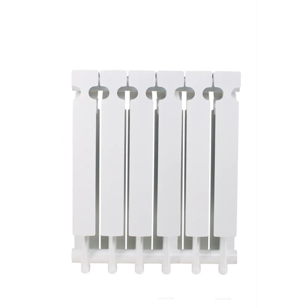 Радиатор секционный Equation Aluminium 500/96 6 секций боковое подключение алюминий белый STLM-2068445 - Вид №2