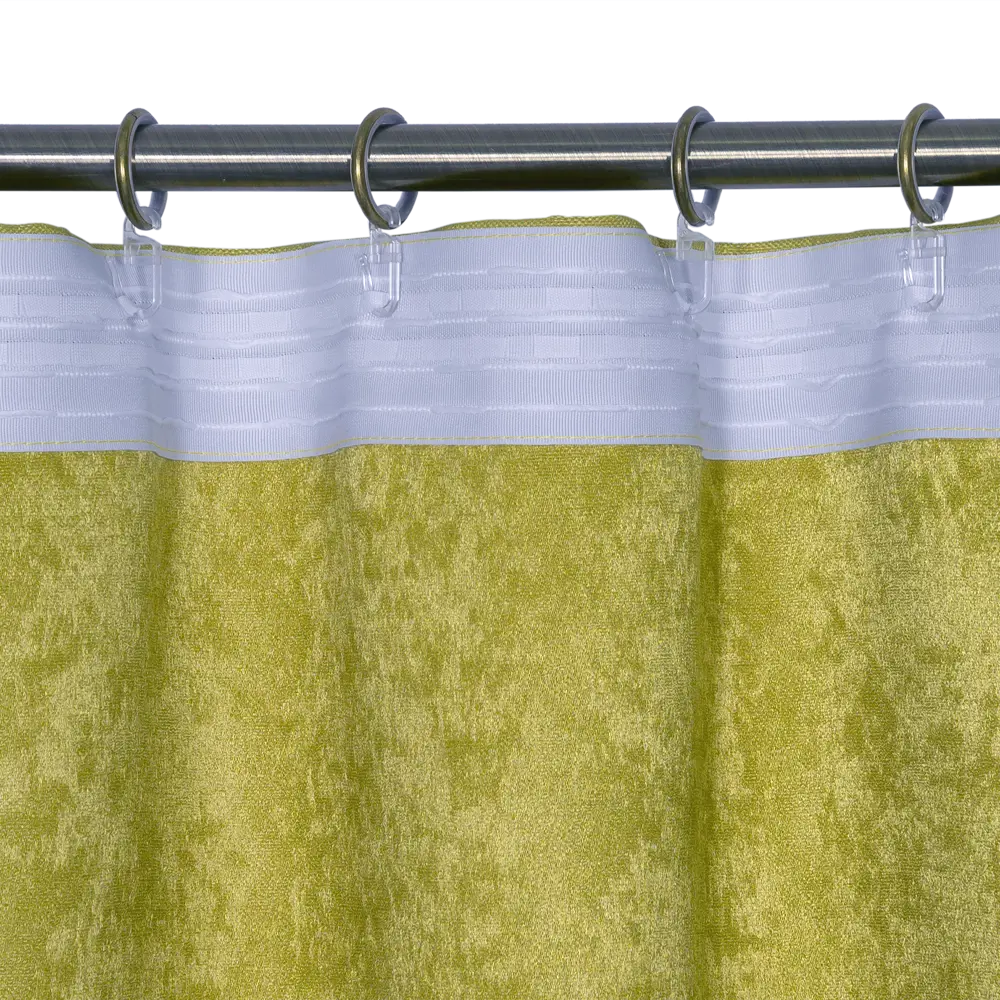 Штора на ленте «Жаккард» 135х180 см цвет оливковый WITERRA STLM-2004597 - Вид №4