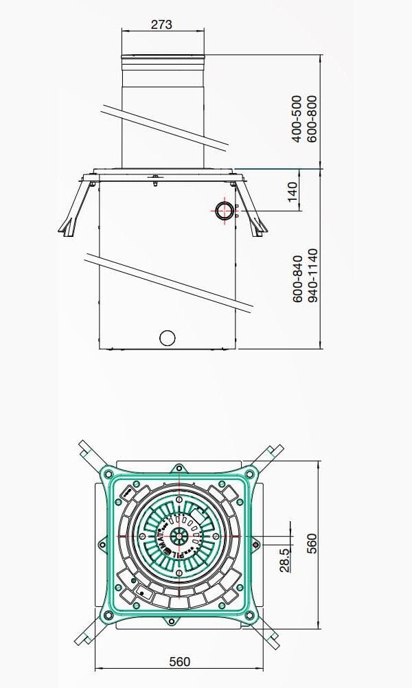 Гидравлический выдвижной мобильный боллард Pilomat 275/P 400A-500A-600A-800A ARCH-00096149 - Вид №5