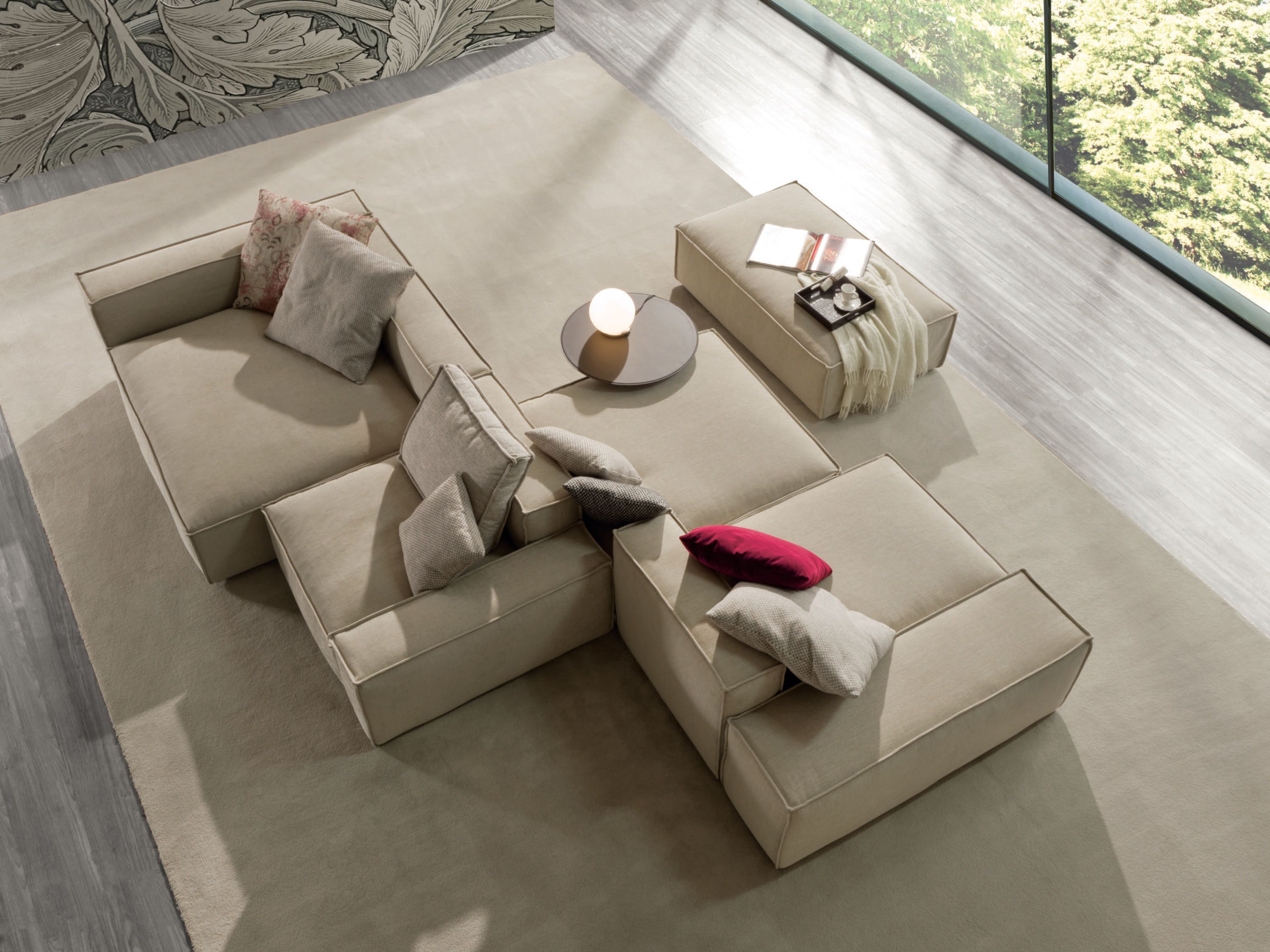 Съемный двухсторонний диван из ткани GRUPPO FOX день Фокса ARCH-00051485 - Вид №1