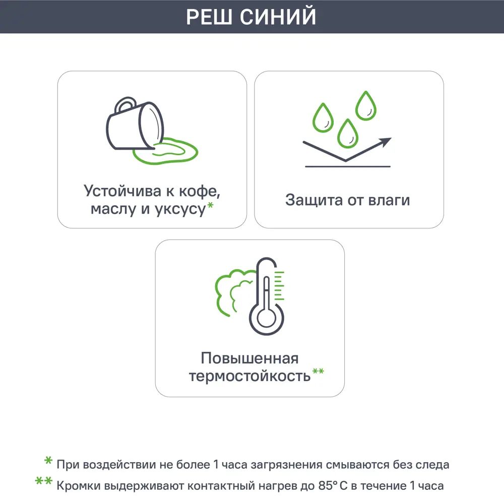 Фасад для кухонного шкафа Реш 59.7x38.1 см Delinia ID МДФ цвет синий STLM-2149992 - Вид №2