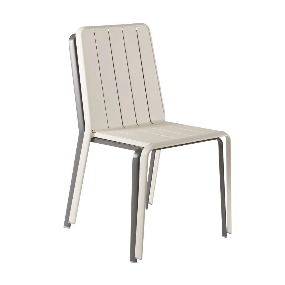 Стул Naterial Idaho 87x52 см алюминий цвет бежевый STLM-2099531 - Вид №9