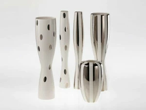 Fos Ceramiche Фарфоровая ваза Antithesis oro e platino B-2001, pf-2001