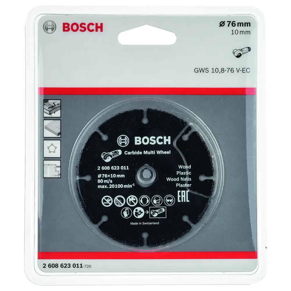 Диск отрезной по дереву Bosch Professional 2608623011 76x10x1 мм STLM-2096746 - Вид №1