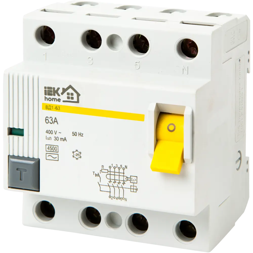 IEK HOME УЗО ВД1-63: защита от токов утечки для дома 18072627 STLM-0009422