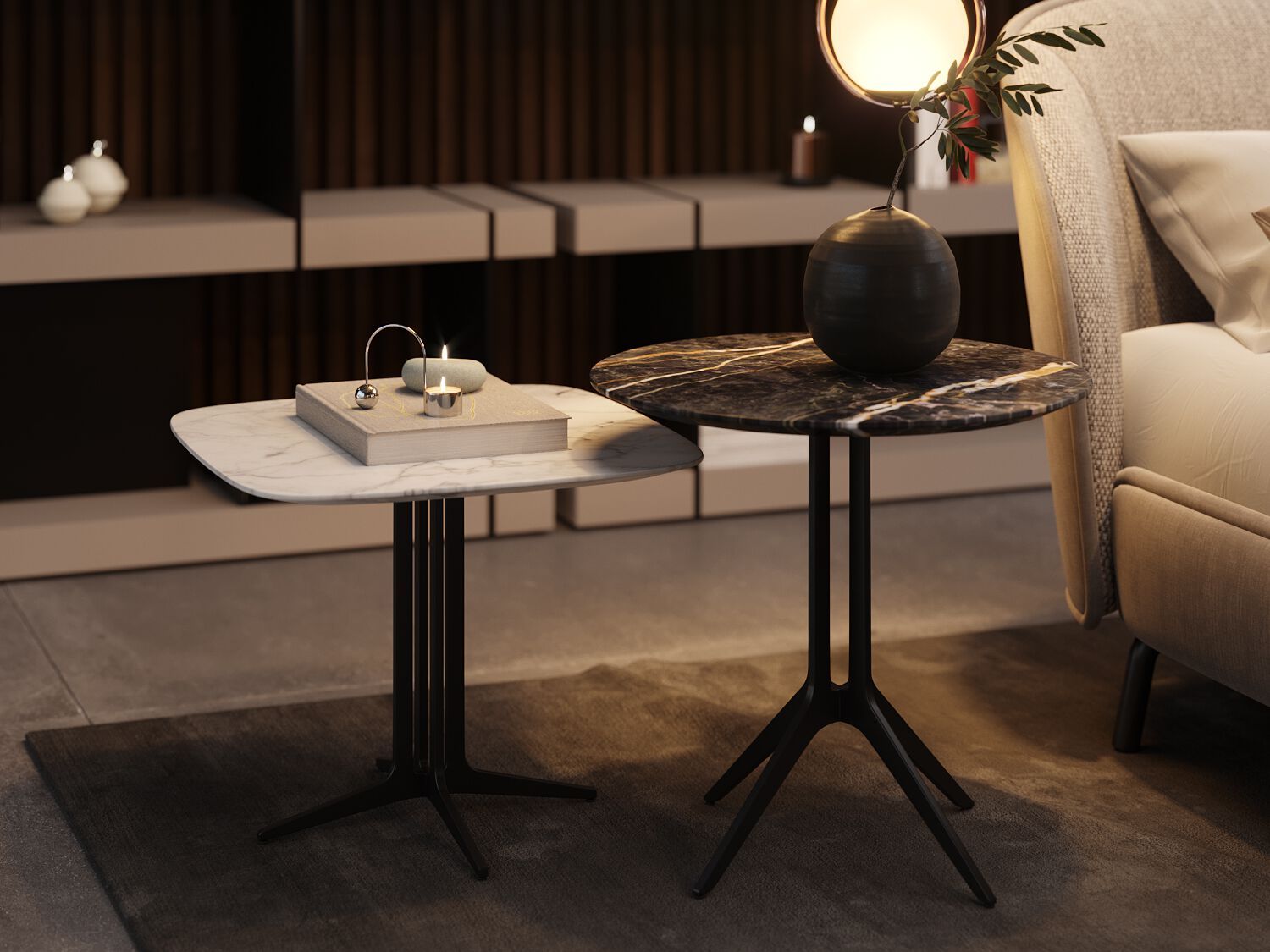 Журнальный столик из черного дерева PRADDY Natur ARCH-00031225 - Вид №4