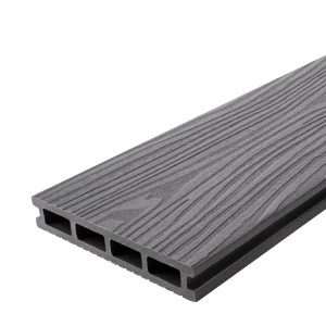 Террасная доска ДПК T-Decks цвет Серый 3000x150x25 мм двусторонний вельвет 0.6 м²