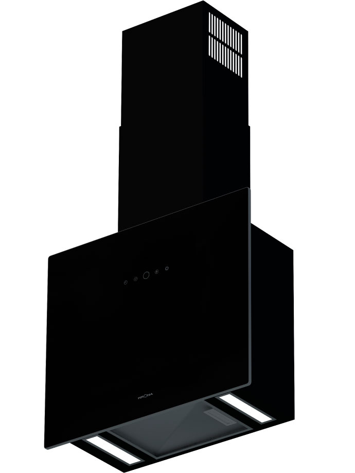 9014698 Вытяжка каминная KRONA AURA 600 FRAME S черный/черный STDN-0008285 - Вид №2