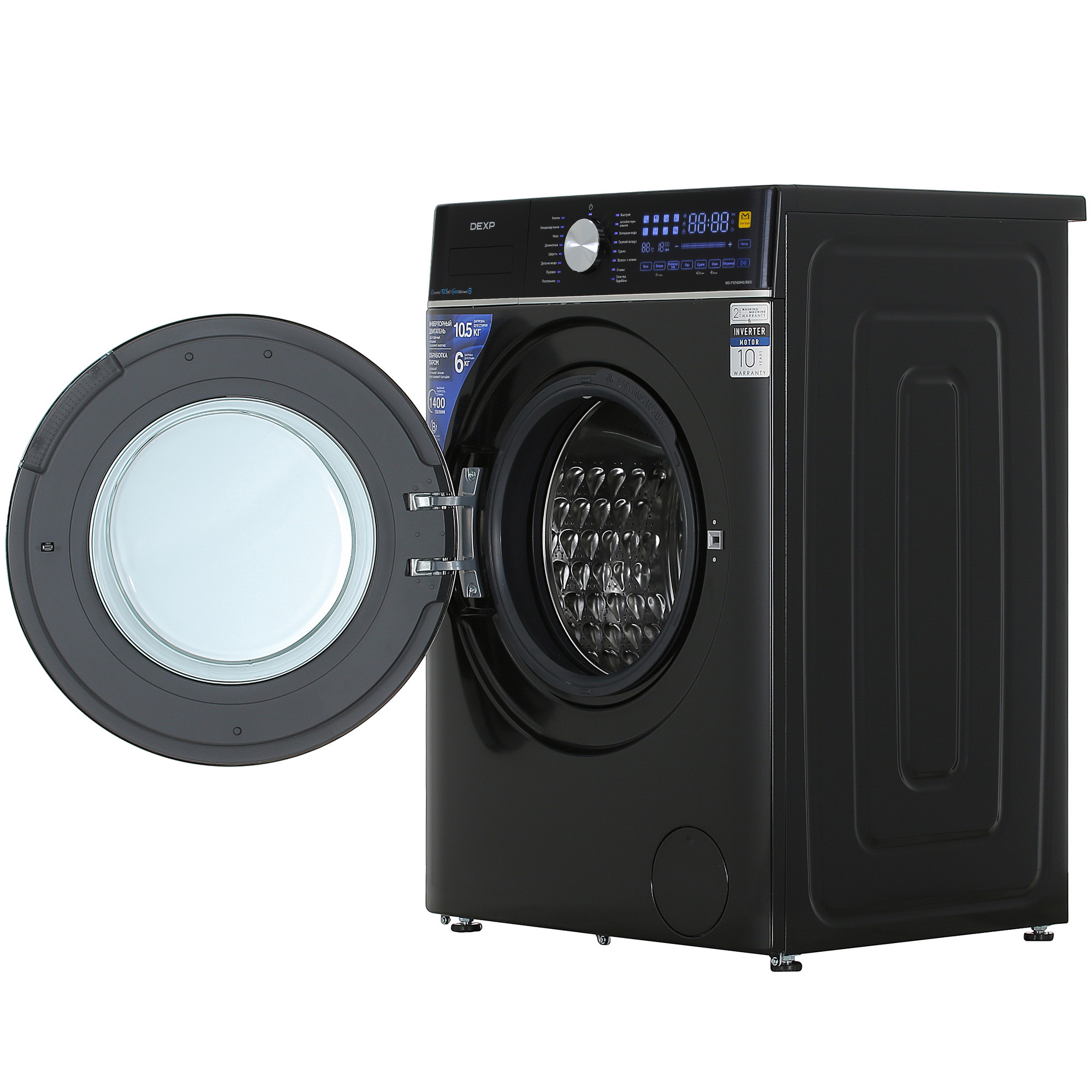 5427739 Стирально-сушильная машина DEXP WD-F1014DMG/BBSI черный STDN-0058099 - Вид №6