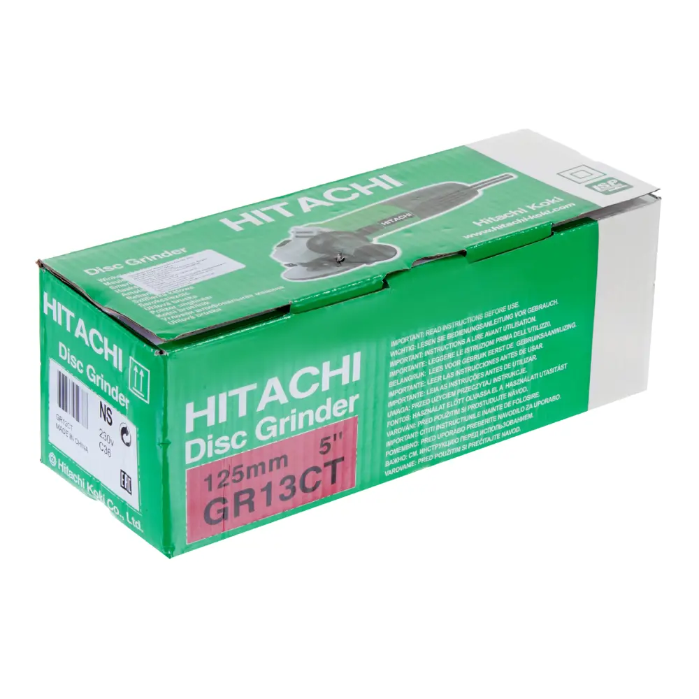 Углошлифовальная машина (болгарка) Hitachi GR13CT, 850 Вт, 125 мм STLM-2032045 - Вид №3
