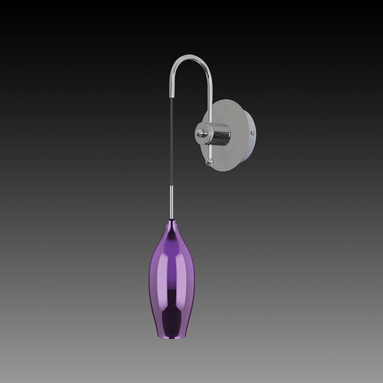 Бра Lightstar Pentola 803529 LIGHTSTAR  078614 Прозрачный;серебро;фиолетовый  - Вид №1