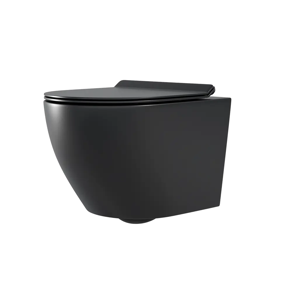 Комплект инсталляция с унитазом Culto Dufi с кнопкой цвет черный матовый STLM-2179120 - Вид №1