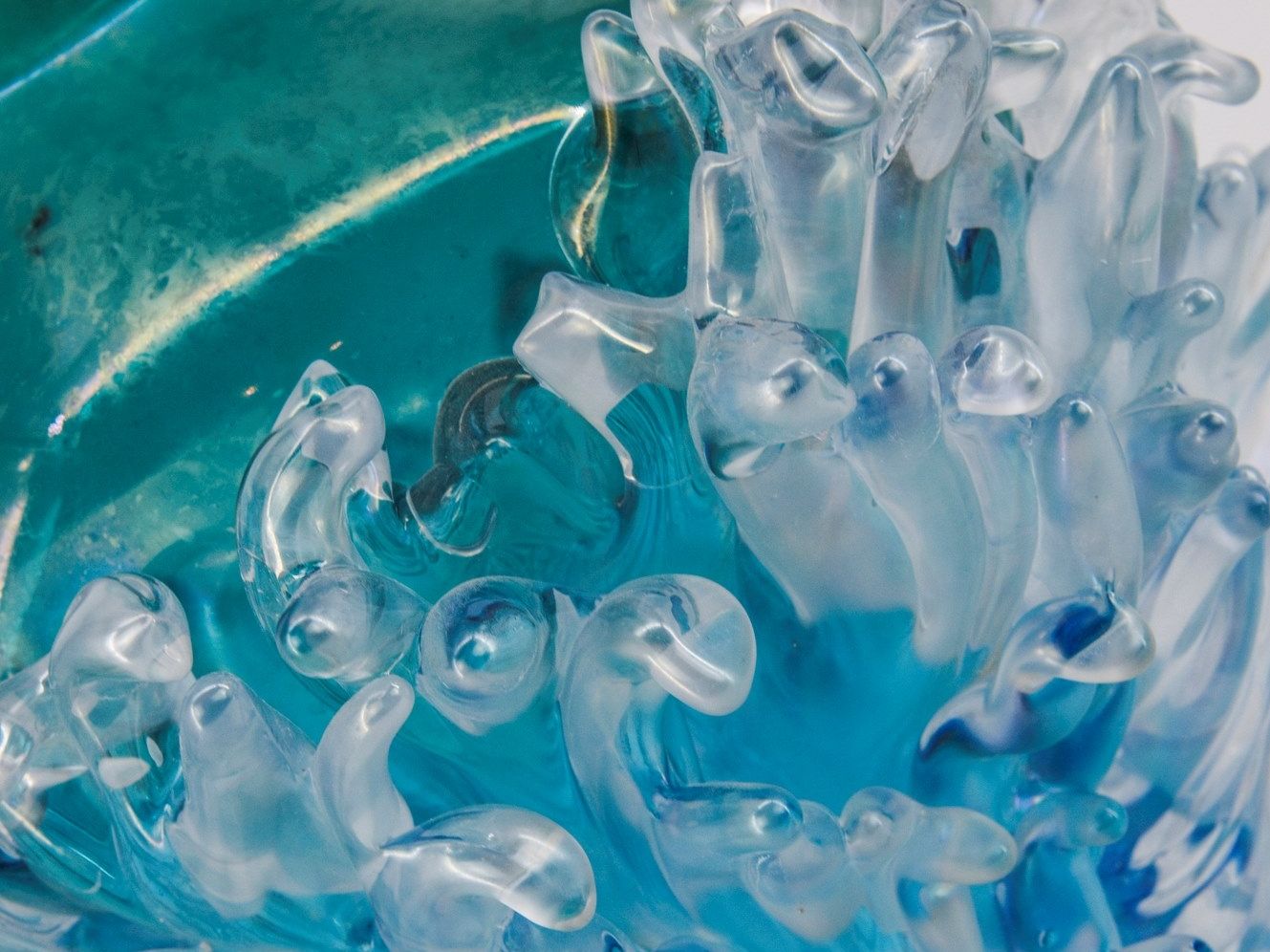 ВАЗа ручной работы из муранского стекла Wave Murano Glass плюм ARCH-00130209 - Вид №4