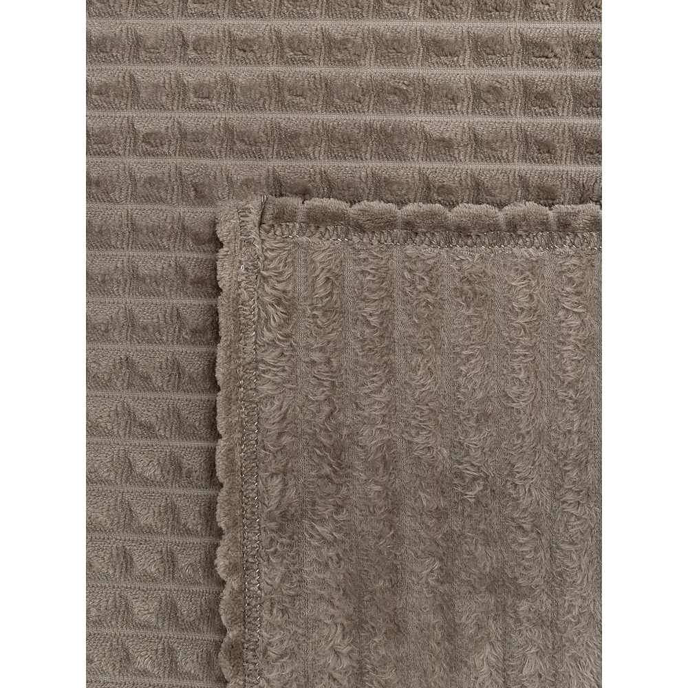 Плед Кубики 200x220 см фланель цвет коричневый TEXREPUBLIC STLM-2140826 - Вид №1