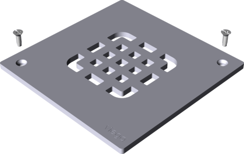 Канализационная арматура  Решетки  Квадратная форма  143x143 мм VIEGA 564 957 Модель 4933.9 Santreyd  - Вид №3