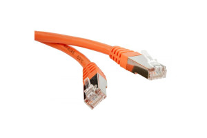 16466086 Патч-корд RJ45 - RJ45, 4 пары, S/FTP, категория 6A, 0.5 м, оранжевый, LSZH, LAN-PC45/S6A-0.5-OR LANMASTER