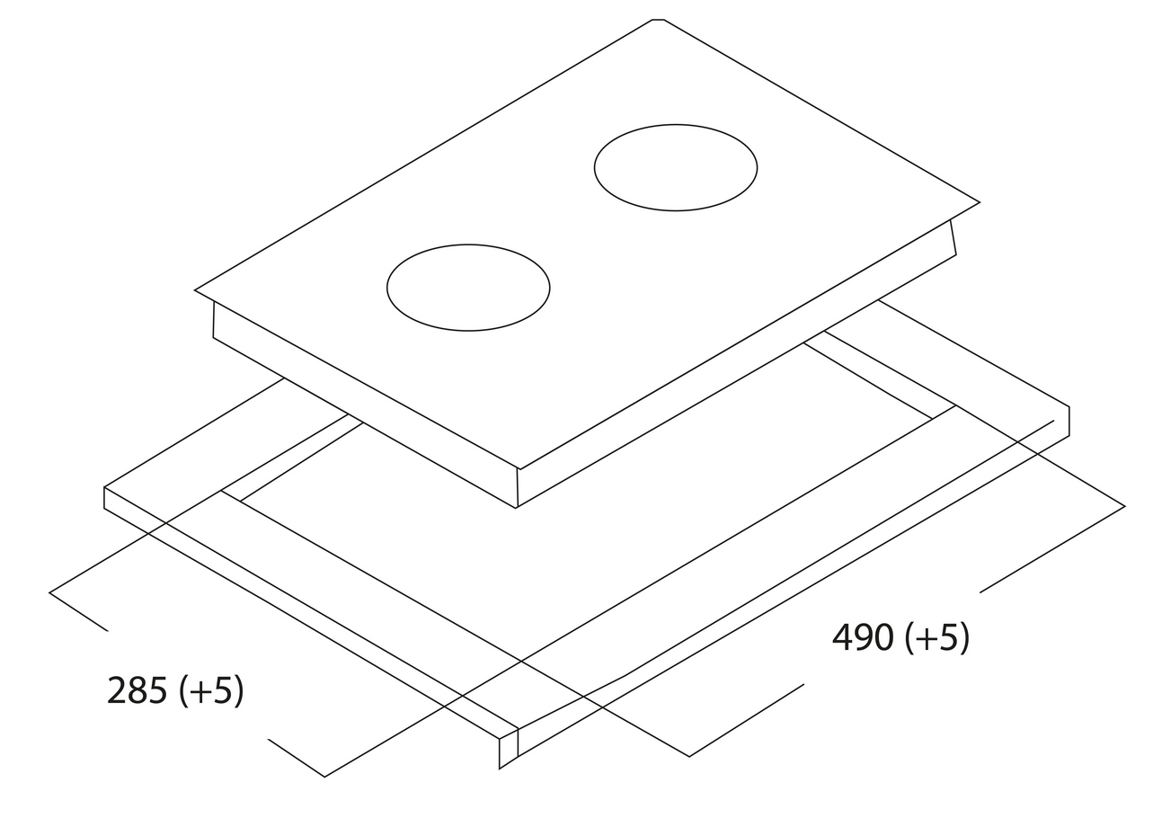 9136666 Газовая варочная поверхность Oasis P-MEWD STDN-0021716 - Вид №7