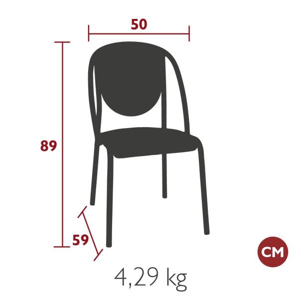 Стальной садовый стул Fermob Parisienne 21 ARCH-00111846 - Вид №2