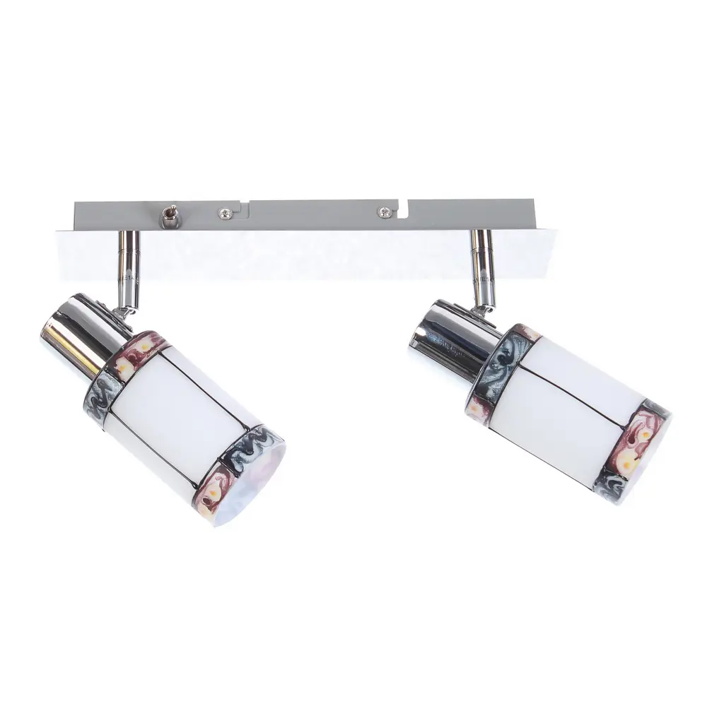 Спот поворотный Eurosvet Tiffany 20054/2, 2 лампы, 6 м², цвет хром STLM-2068655 - Вид №3