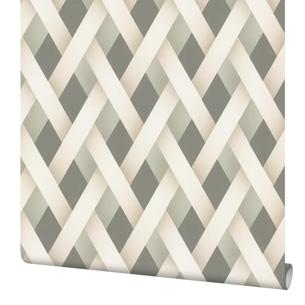 Обои флизелиновые Palitra Home Super зеленые с геометрическим рисунком 1.06 м 89436984 STLM-1582469