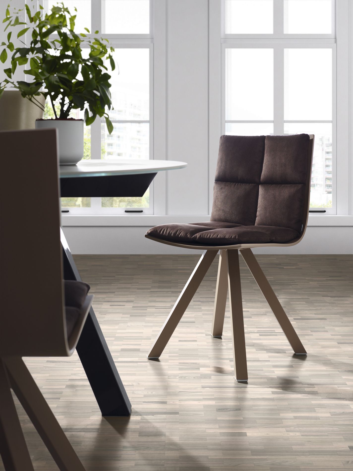 Стул на насесте с мягким сиденьем DRESSY MARAIS B1 ARCH-00095379 - Вид №1