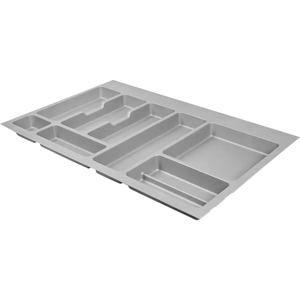 Лоток для столовых приборов Delinia 48.6x4.5x72.6 см пластик цвет серый STLM-2105673