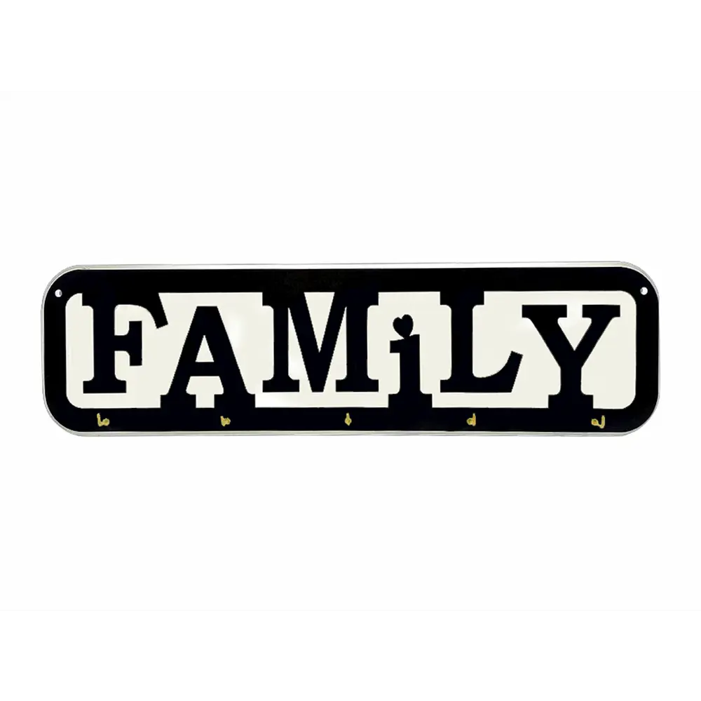 Ключница Family 40x10x2 мм МДФ цвет черный Santreyd STLM-2105927