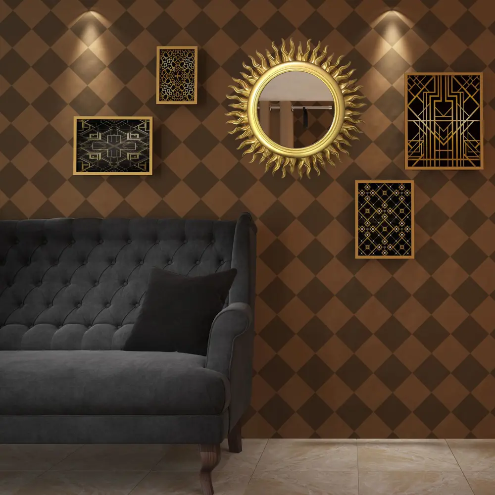 Зеркало декоративное Солнце диаметр 47 см 18869054 STLM-2162126 ALL WALL  - Вид №9