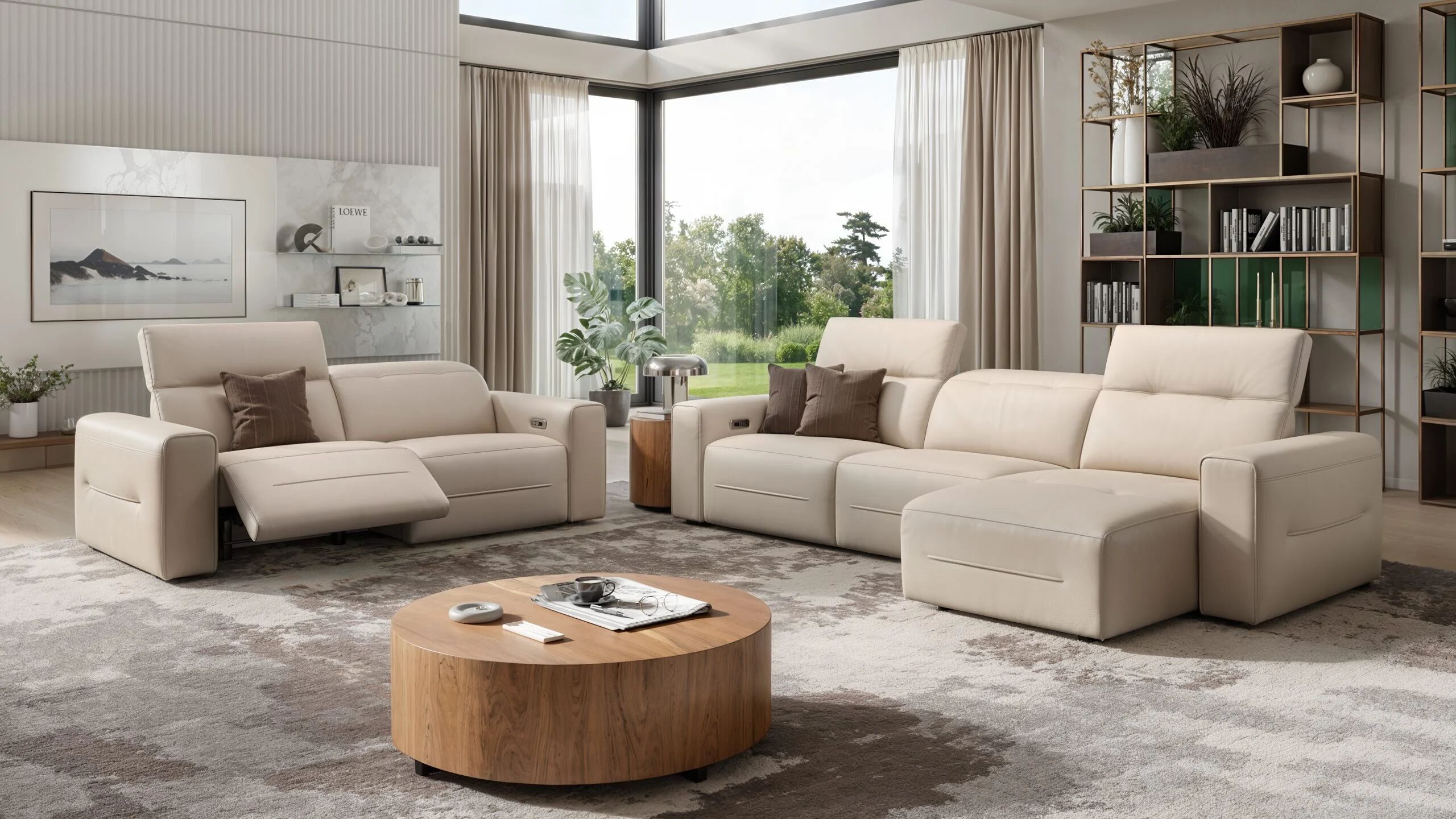 3-местный кожаный диван Sofanella Канны ARCH-00089066 - Вид №4