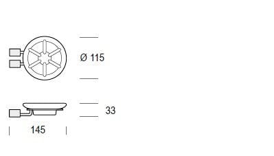 Травленая стеклянная настенная мыльница De Rosso дурман ARCH-00056612 - Вид №2