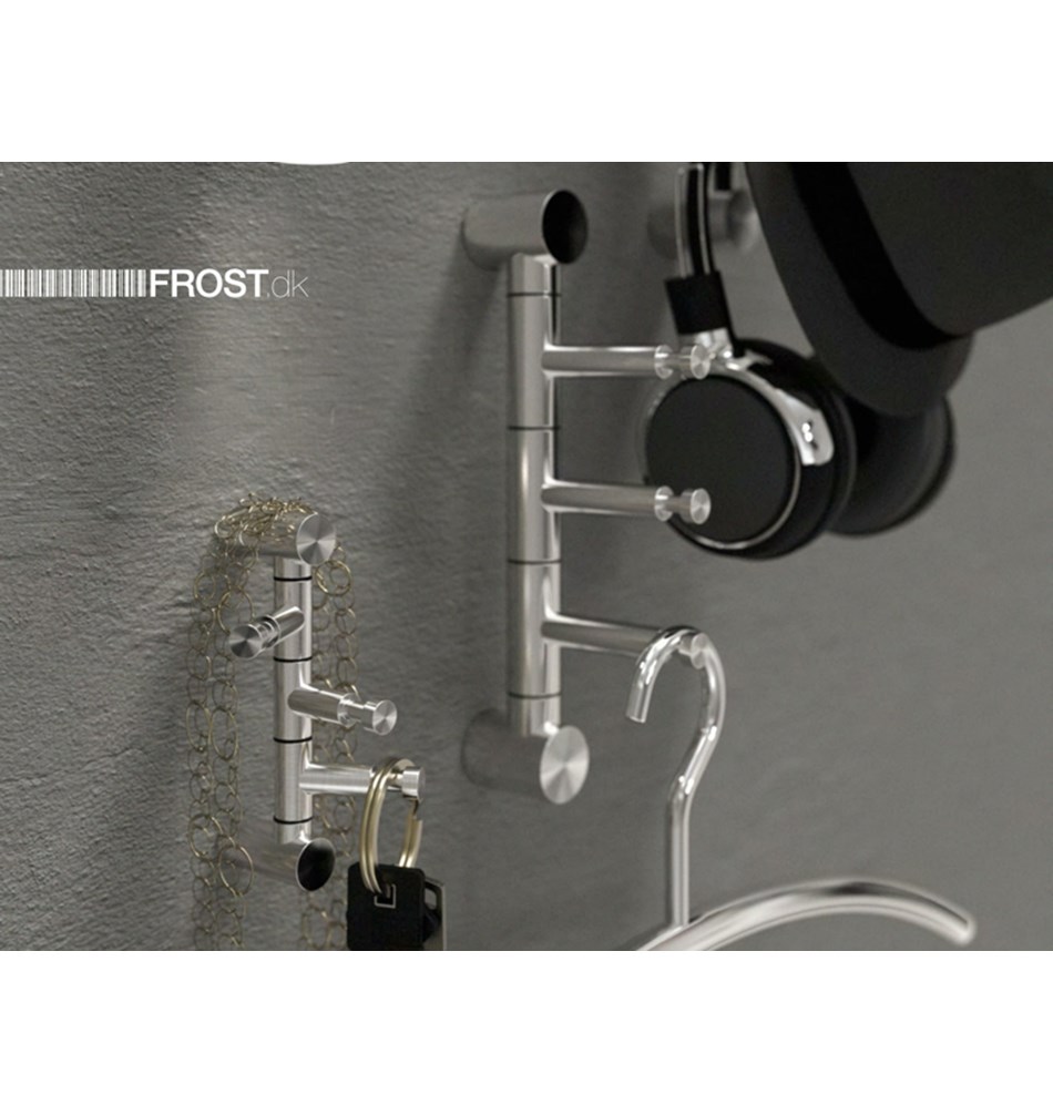 FROST Вешалка для верхней одежды 1 » матовая Нержавеющая сталь Матовый N1904-1  - Вид №2