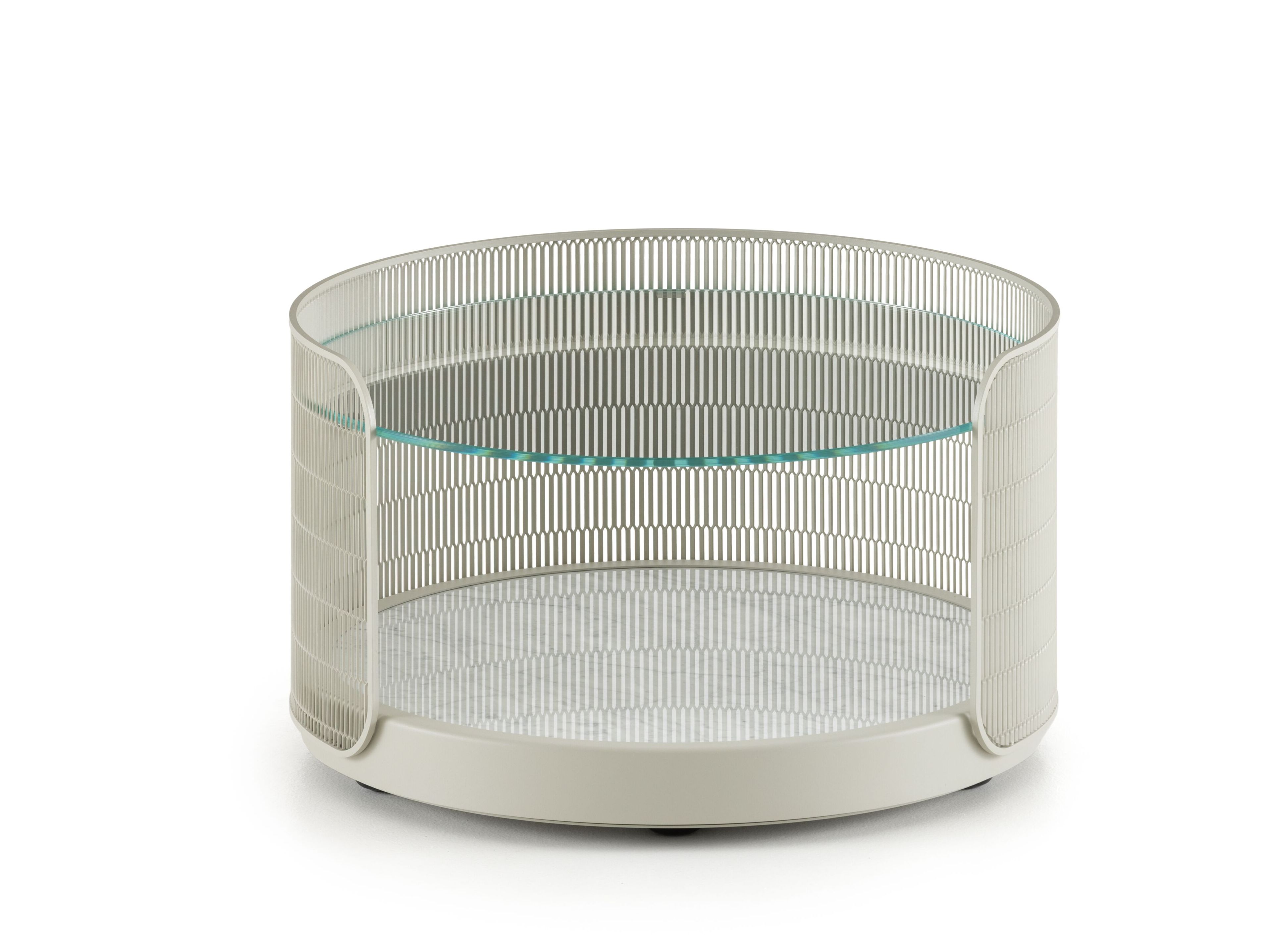 Круглый журнальный столик с изогнутой проволочной сеткой Natevo самогон ARCH-00121122