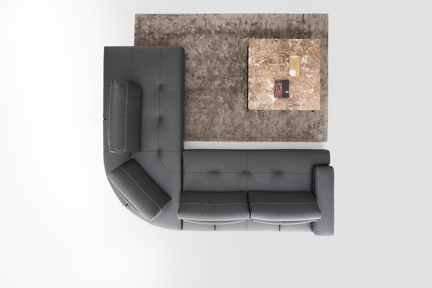 Кожаный модульный диван NICOLINE EGEO ARCH-00092494 - Вид №15