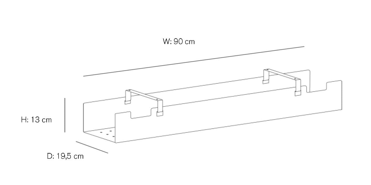 Стальная кабельная втулка с порошковым покрытием String Furniture Works ARCH-00149398 - Вид №2