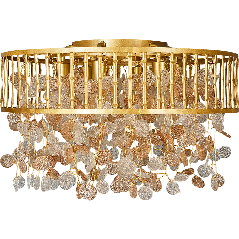 Люстра потолочная Арман 6 ламп 12 м² цвет золотистый DE CITY STLM-2060448 - Вид №4