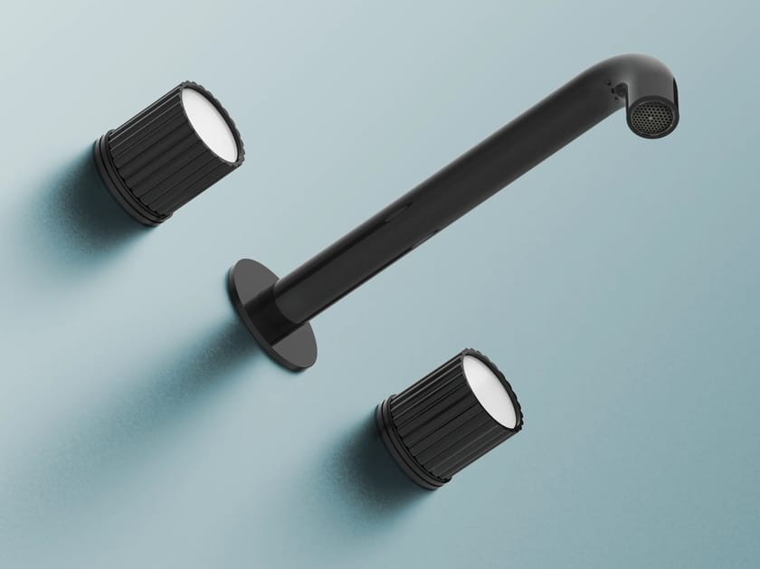 Латунный смеситель для раковины с 3 отверстиями с отдельными розетками RUBINETTERIE STELLA Ennio ARCH-00038743