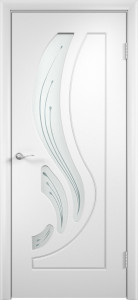 93821819 Дверь межкомнатная Лиана остекленная ПВХ-плёнка цвет белый 200 x 90 см STLM-0576954 VERDA