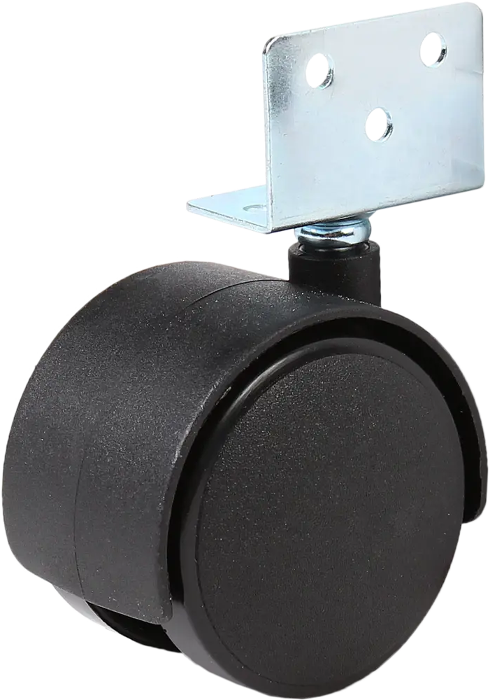 82584879 Колесо поворотное без тормоза угловое крепление LW2S-50BL 50 мм максимальная нагрузка 50 кг цвет черный STLM-0030649