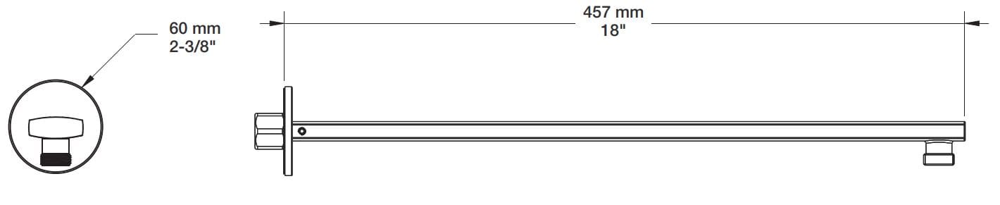 Настенный душ BARIL BRA-1815-02 ARCH-00052865