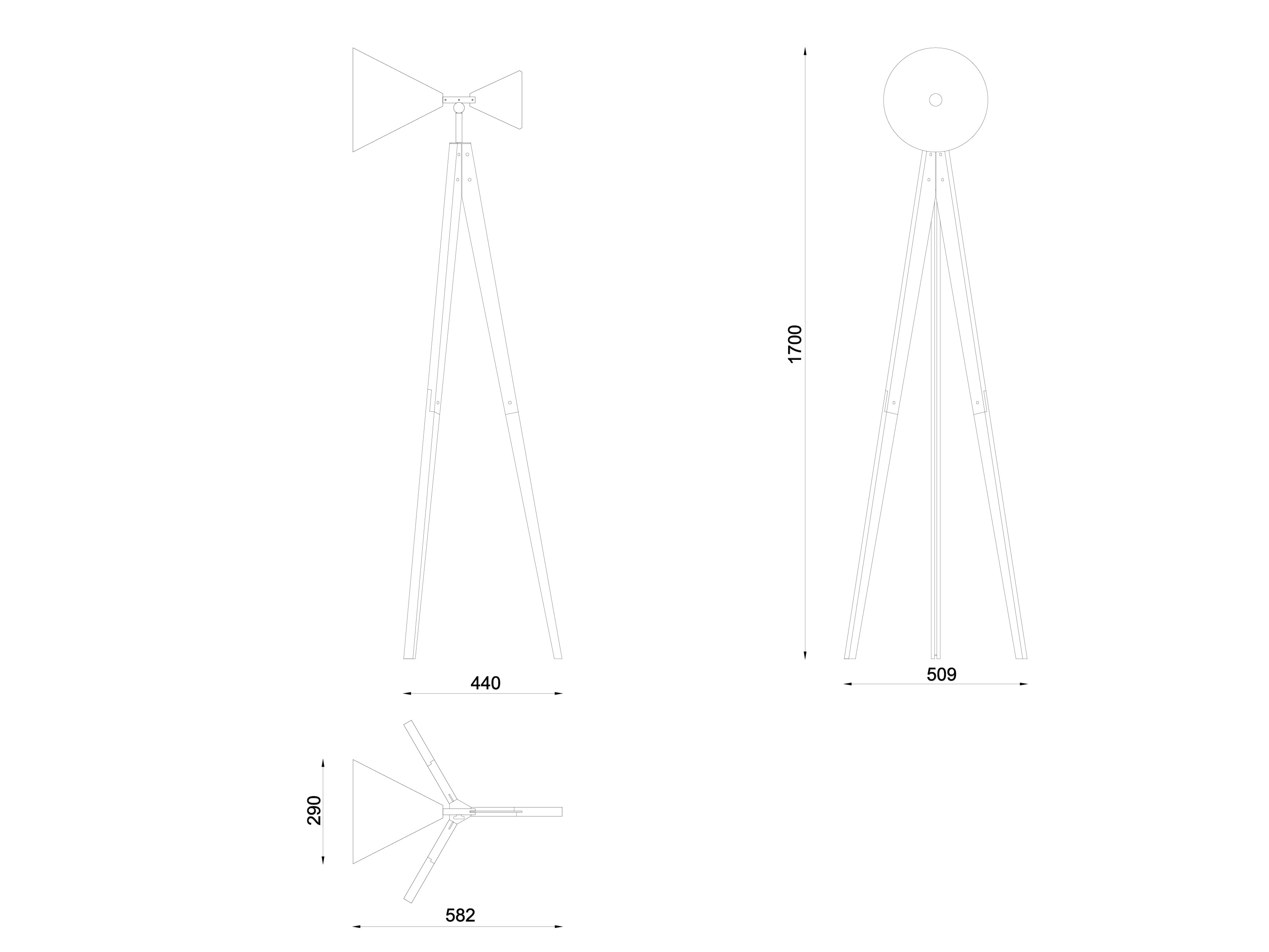 Торшер из алюминия и ясеня Askia Light Tale ARCH-00138010 - Вид №5