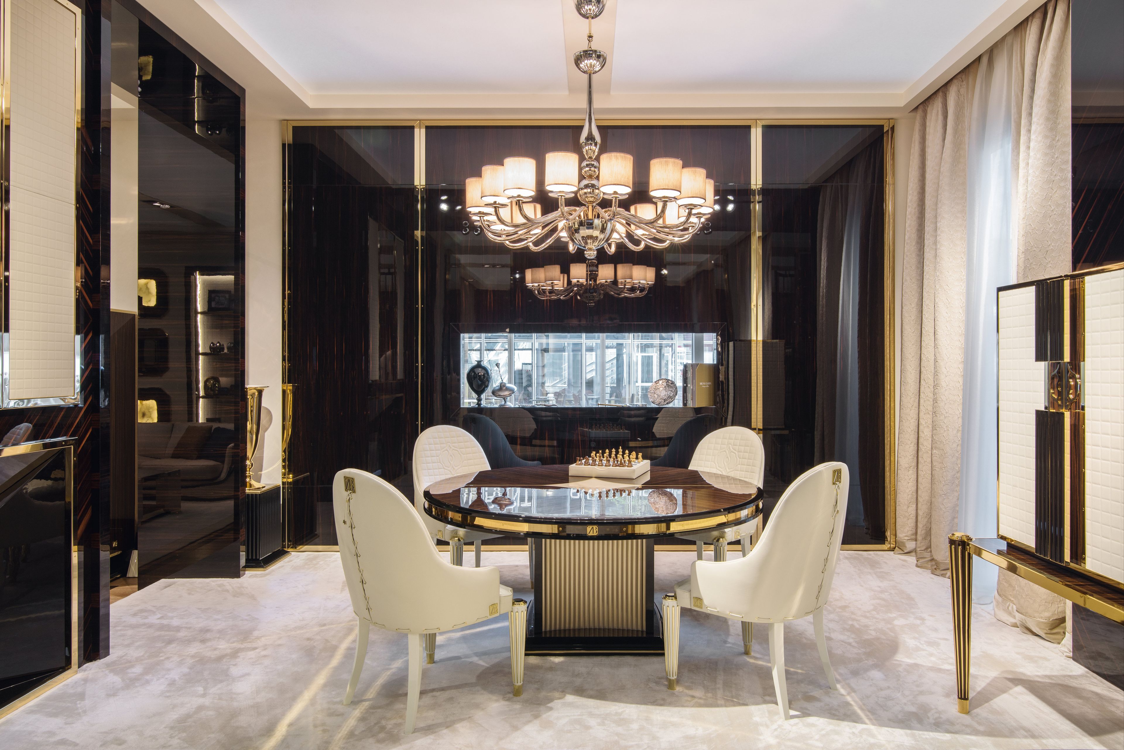 Круглый стол для гостиной из грецкого ореха BRUNO ZAMPA ARCH-00008995 - Вид №1