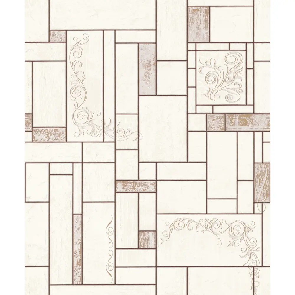Обои виниловые Home Color Ceramica бежевые 0.53 м 510-22 STLM-2098854 - Вид №1