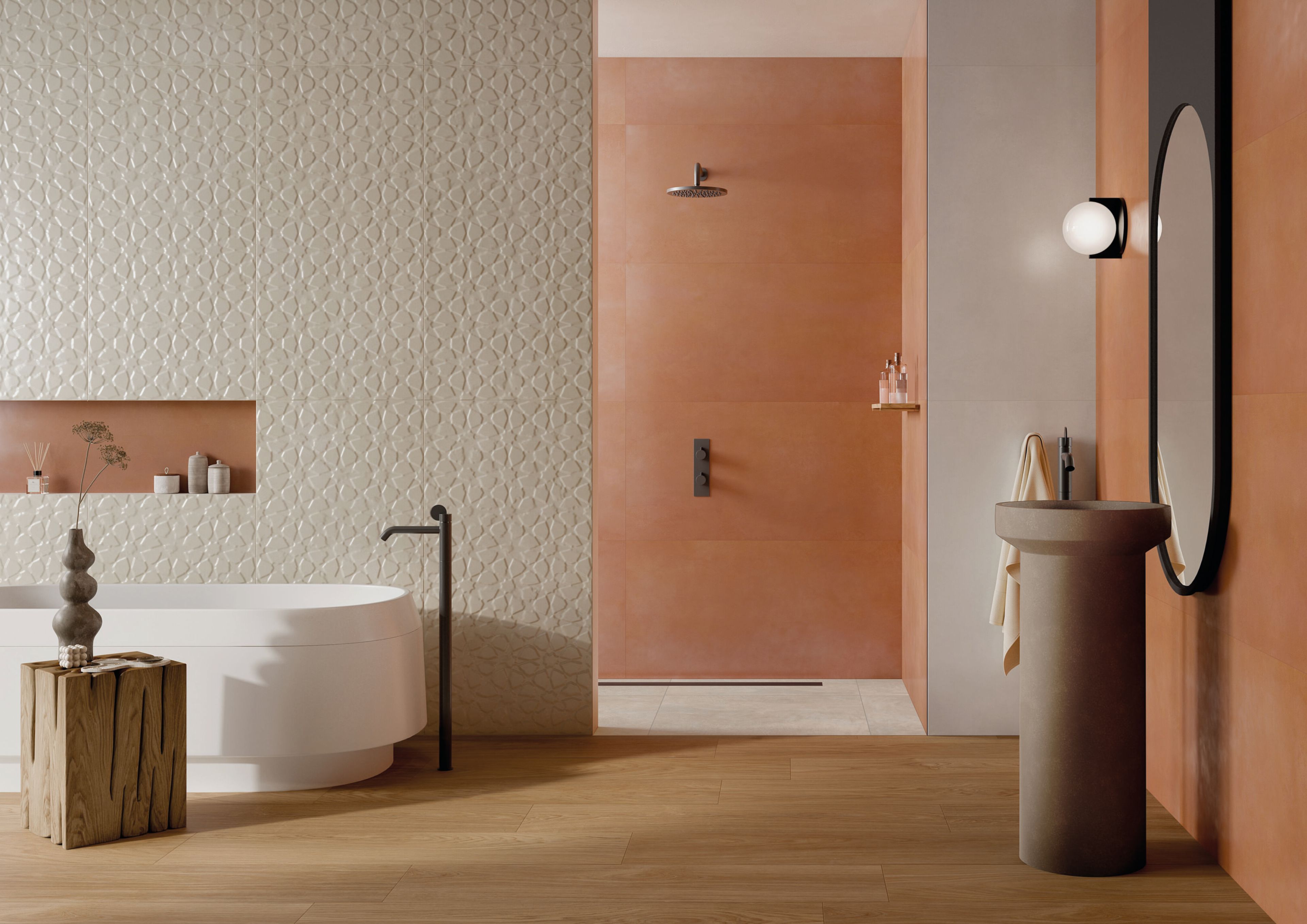 Белая керамическая паста трехмерное покрытие Ceramica Rondine AUREA TRIDIMENSIONALE ARCH-00048599 - Вид №1