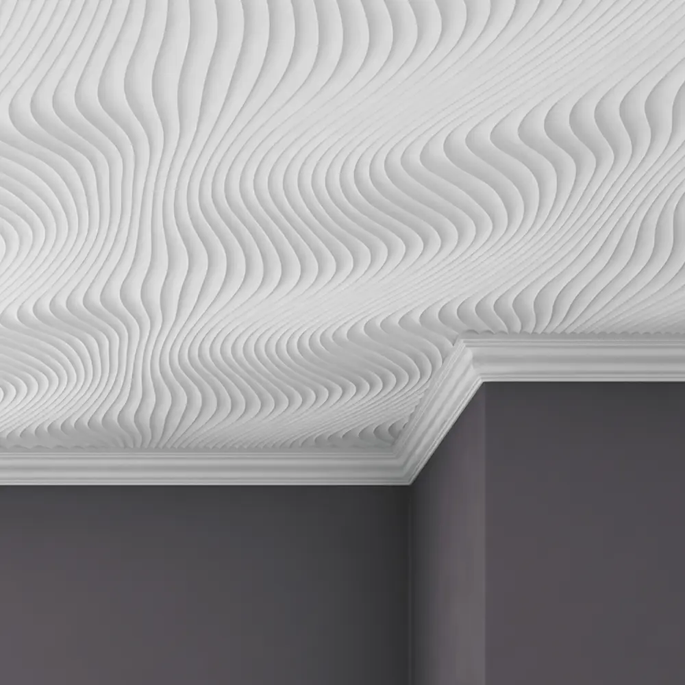 Плинтус потолочный экструдированный полистирол Inspire 06004E белый 40x45x2000 мм STLM-2020194 - Вид №4