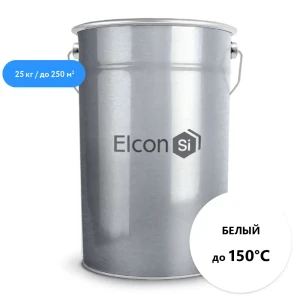 Грунт-эмаль ELCON КО-198 до 150 градусов цвет белый 25 л