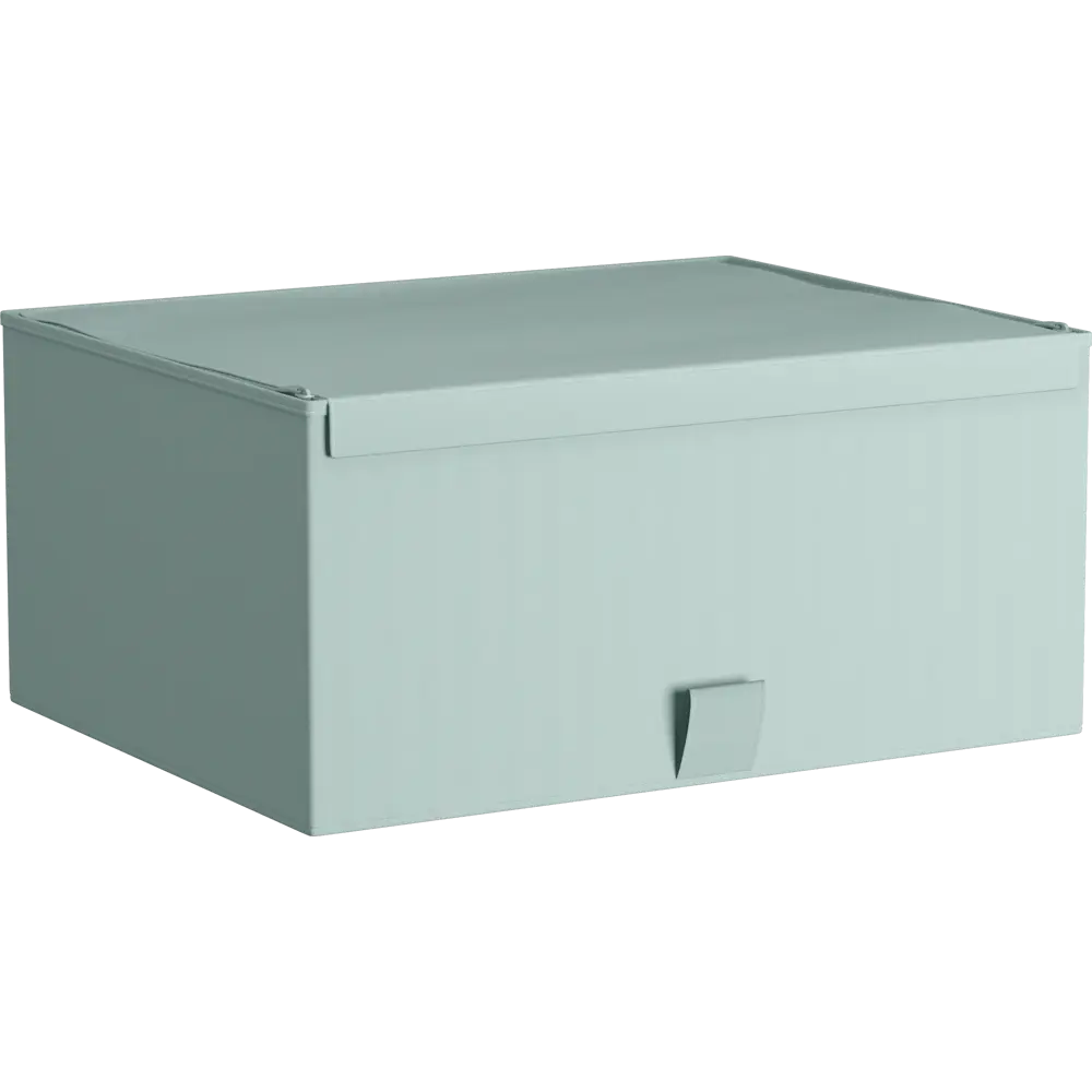 Короб с крышкой Spaceo Laguna 5, 360x165x280 мм, 16 л, нетканый, цвет зеленый Home STLM-2198279
