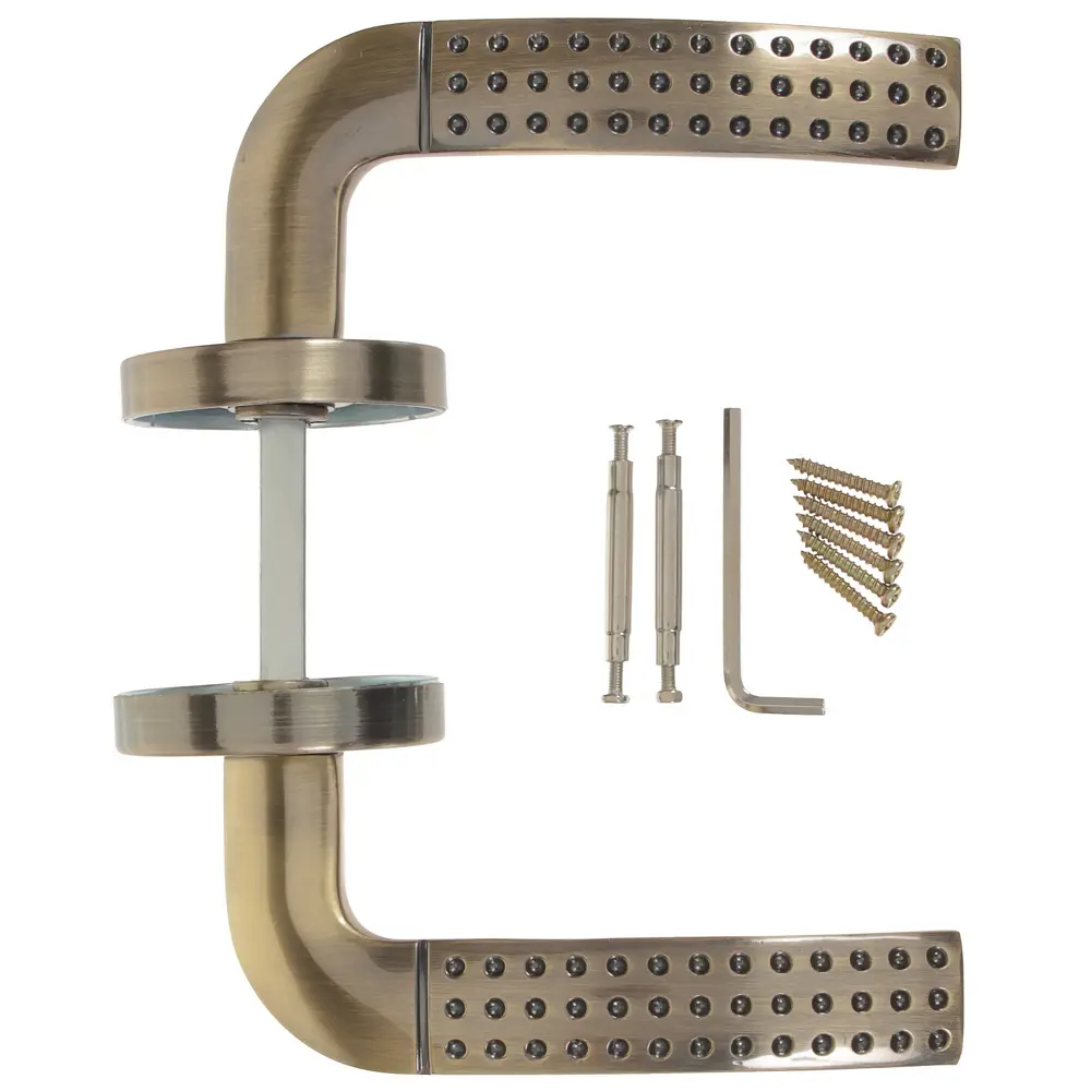 Ручки дверные на розетке ASS-S6311, цвет античная бронза EDSON STLM-2000558 - Вид №3